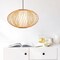 Vintiquewise Handmade Modern Round Bamboo Wicker Rattan Lamp Hanging Light Fixture, Medium QI004236.M - alternate 7